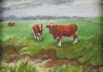 Brandrode koeien, olie, 20/25 (painting_0048)