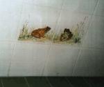kikkers, badkamerdecoratie (tile_07)